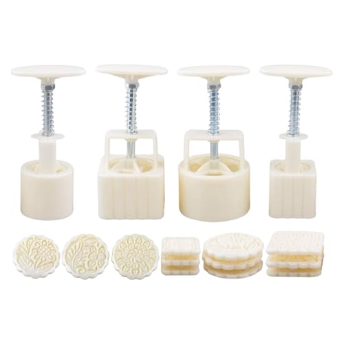 Moldes de mooncake de grado alimenticio para galletas con relieve limpio 2
