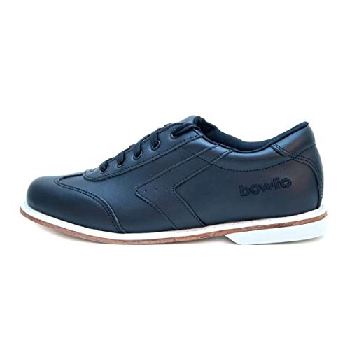 Bowlio Nero Unisex Leather Bowling Shoes - Black2