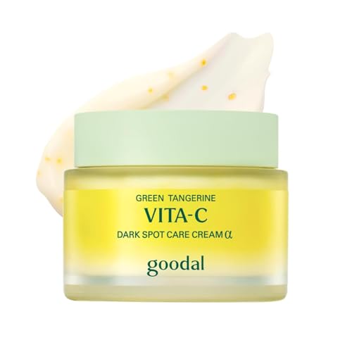 GOODAL Green Tangerine Vitamin C Cream [Advanced Ver.] Vitamin C Cream with 5% Niacinamide | Fades Dark Spots Boosts Radiance & Hydrates | Korean Skincare 1.69oz / 50ml