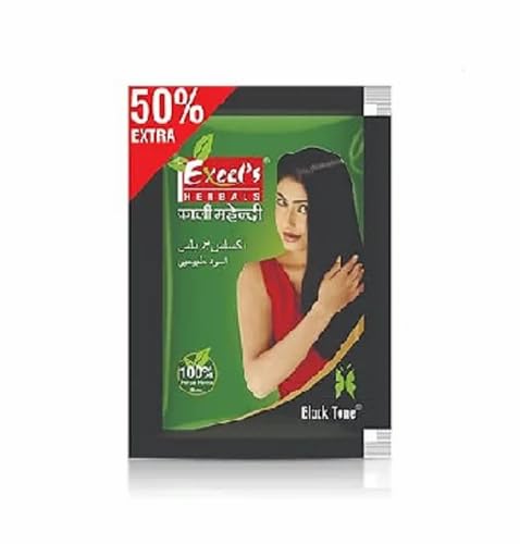 Excels Herbals Kali Mehandi For Hair, Natural Black Hair Colour, Organic, Herbal Ingredients, Hair Care Products For Women & Men, Ammonia Free (Pack Of 20, Each 12Gm)-image-40
