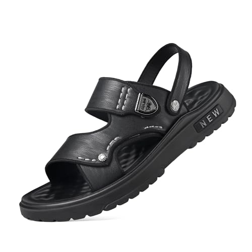 Men's Sandals Summer Outdoor Sandals Men's Hiking Sandals Men Soft Non-Slip Soles Hiking Sandals Men's Trekking Shoes Men's Leather Beach Sandals