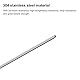 QUARKZMAN 2 Stück 304 Edelstahl Rohr 1,5mm Außendurchmesser Runde Nahtlose Edelstahlrohr 0,2mm Wandstärke Edelstahl Gerade Rundrohr 250mm Länge Silber Metallrohr für Industrie Heim Garten