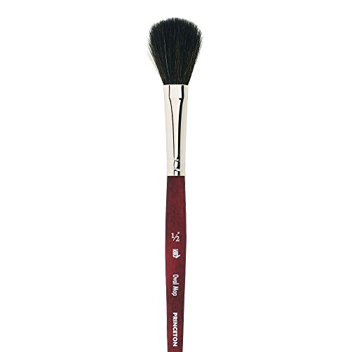 Image of Princeton Velvetouch, Series 3950, Paint Brush for Acrylic, Oil and Watercolor, Oval Mop, 1 /2 Inch