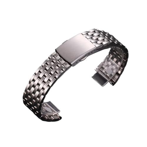 [X] XeX|vohjo[TXgbv܂肽݈SobN̂߂̃uXbg Strap18mm 20 ~[g 22 ~[gvxgANZT[(7 Flat Silver,22mm-0.86in)