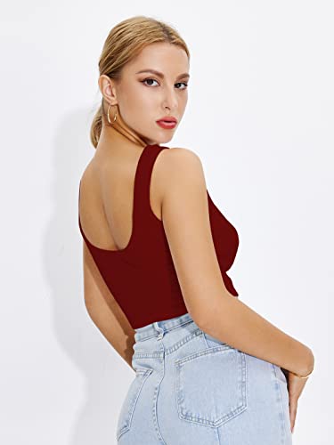 Image of Shasmi Women Crop Top, Ribbed, Stylish Tank Top, Soft and Comfy Fabric has Some Stretch