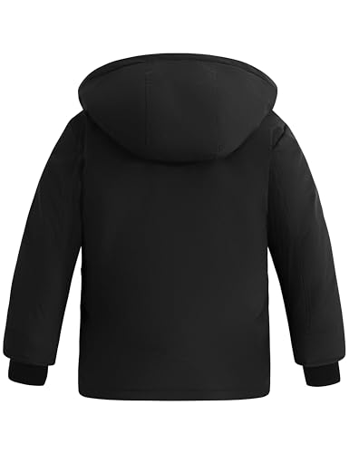wantdo Boy's Winter Coat Warm Puffer Jacket Waterproof Snow Coat Hooded2