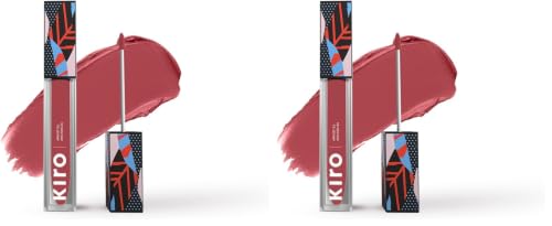 Image of Kiro Non-Stop Airy Matte Liquid Lipstick - Sugar Petal (Brownish Pink), 5ml | Super-Pigmented, Long-Lasting, hydrating | Waterproof, Smudge-Proof, Lightweight | Infused with Avocado & Apricot Oil