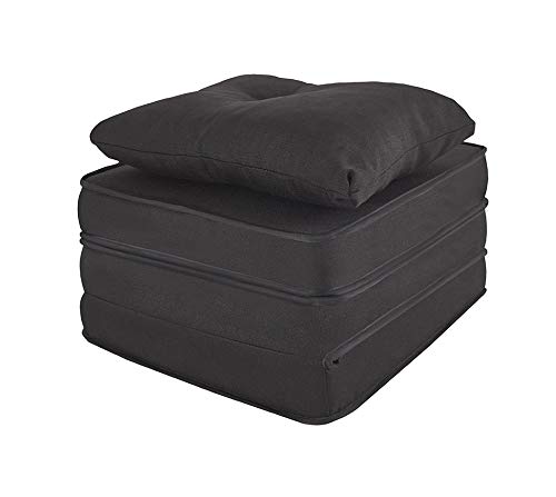 Puff Colchonete Dobrável/Sofa 3 em 1 + Travesseiro Solteiro BF Colchões