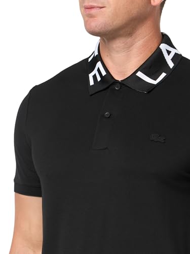 Lacoste Men's Seasonal Short Sleeve Slim Fit Collar Branding Polo3