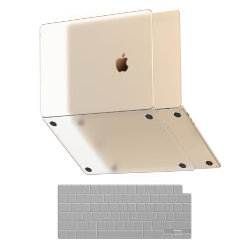 Image of Soonjet for MacBook Air 13 inch Case with Keyboard Cover, Matte Finish Cover, Fits 2022-2025 M4 /M3 /M2 Models A3240 A3113 A2681, Color-Matched Transparent Design for MacBook Air 13.6 inch | Easy to Snap On, Closes Seamlessly, Scratch Resistant, Non-Slip Pads, Includes Keyboard Cover, for A3449 A3240 A3113 A2681
