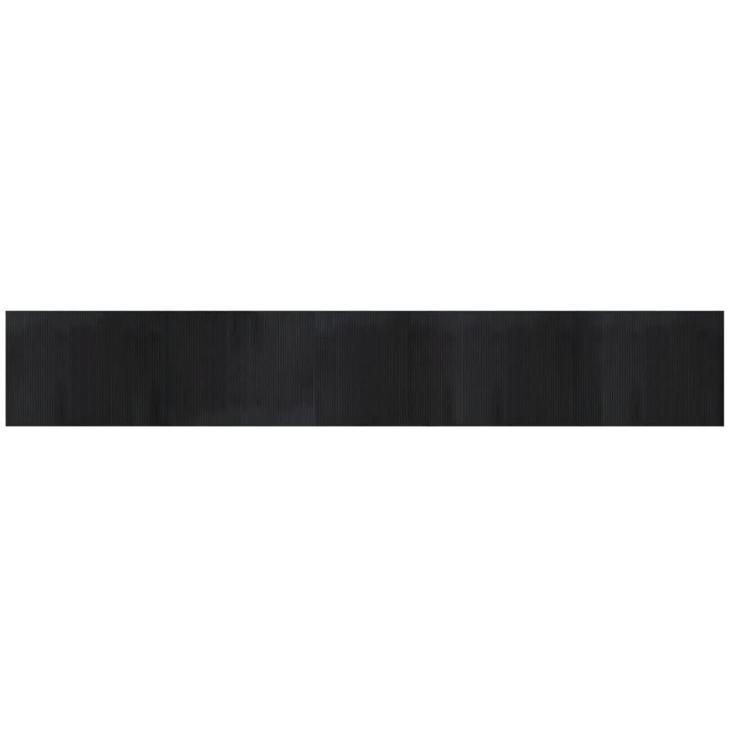 vidaXL Rug, Floor Carpet for Living Room Bedroom Hallway, Area Rug for Decorative, Waterproof Floor Rug Mat, Rectangular Black Bamboo — image 1