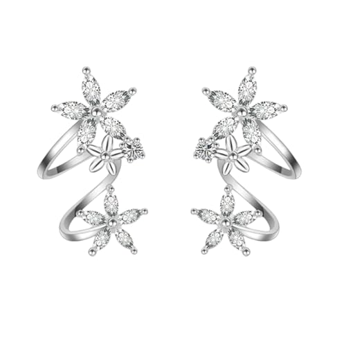 Boucles d'oreilles argent 925 flocon de neige le cadeau idéal pour célébrer un mariage
