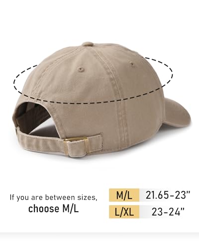 Image of FURTALK Unisex Vintage Washed Unstructured Baseball Cap Washed Cotton Adjustable Dad Hat