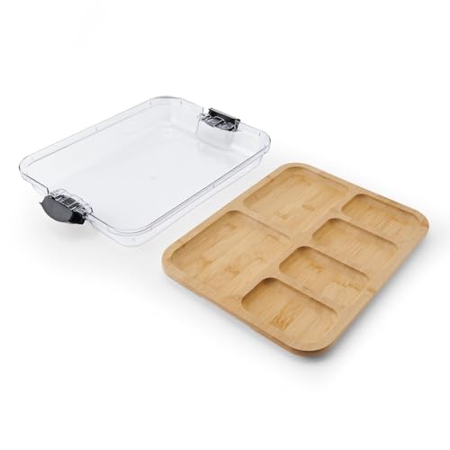 Farberware Build-A-Board 11 x 14 Inch Bamboo Cutting Board with Lid - image 2