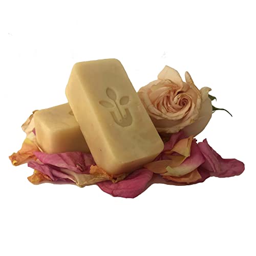 Urbanized - Handmade Natural Rose Petals Soap Skin Care Gift Set Healing Hydrator - Face Hand Body Bath Accessories Eco-friendly Cleanser - For Men Women - Gentle Scent (6 oz total (2 oz each))
