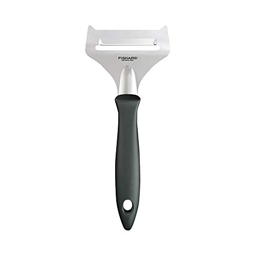 Fiskars Weichkäsehobel, Gesamtlänge: 17,7 cm, Edelstahl / PP-Kunststoff, Schwarz, Essential, 1023790