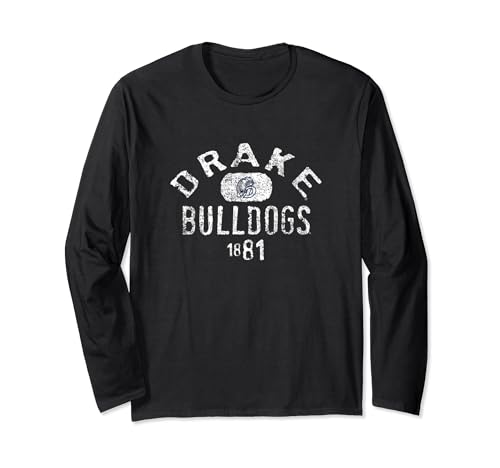 Drake Bulldogs Vintage 1881 Long Sleeve T-Shirt