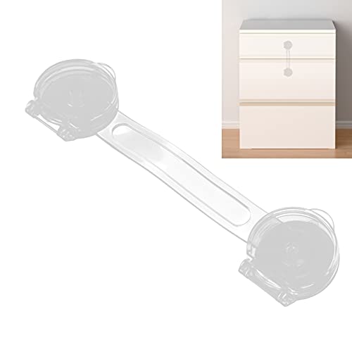Child Safety Strap Lock, Transparent Safety Cupboard Drawer Refrigerator Strap Locks For Drawers, Fridge, Dishwasher #TOP3