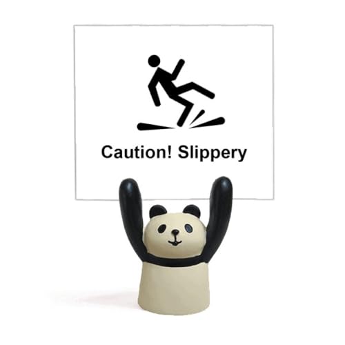 Panneau de signalisation panda pliable et robuste contre le sol glissant