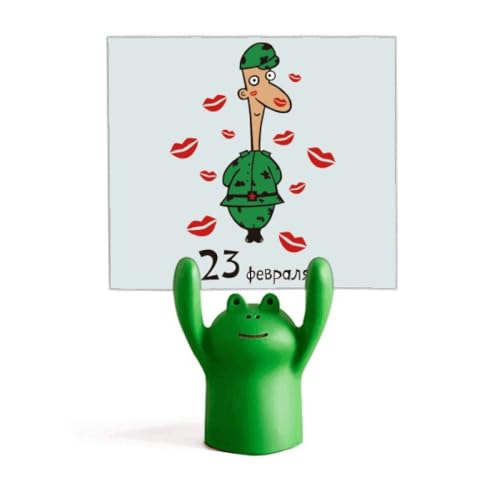 Support mémo grenouille décoration de table et pince note de bureau