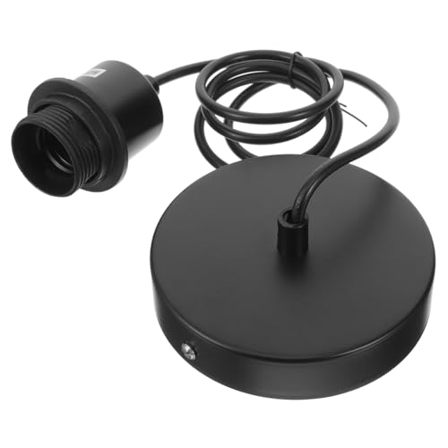 POPETPOP Douille à Vis pour Plafonnier avec Câble Support Métallique pour Lustres DIY Installation Facile pour Salon Chambre et Restaurant