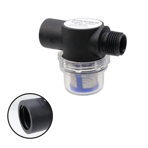 Image of Bitray Water Pump Strainer Filter Set RV Replacement 1 /2 Twist On Pipe Water Pump Strainer