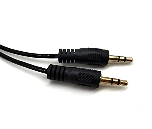 Cable divisor de audio estéreo Jack 3.5mm en Y enrollado miniatura 5