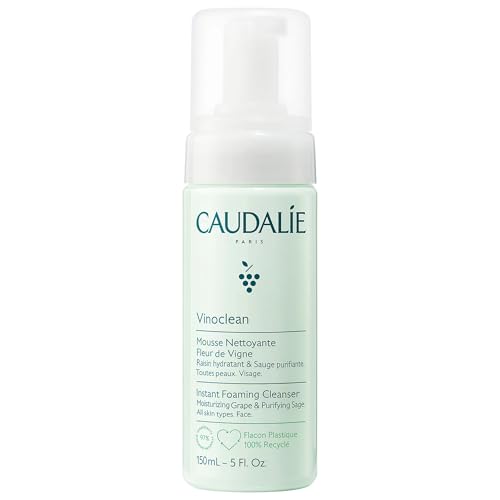 Caudalie Vinoclean Gentle Instant Foaming Facial Cleanser for All Skin Types