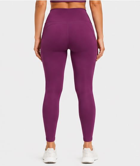 Image of Women's Cotton Lycra Ankle Length Leggings | Regular Rise, Soft 4 Way Stretch Fabric | Casual & Ethnic Wear