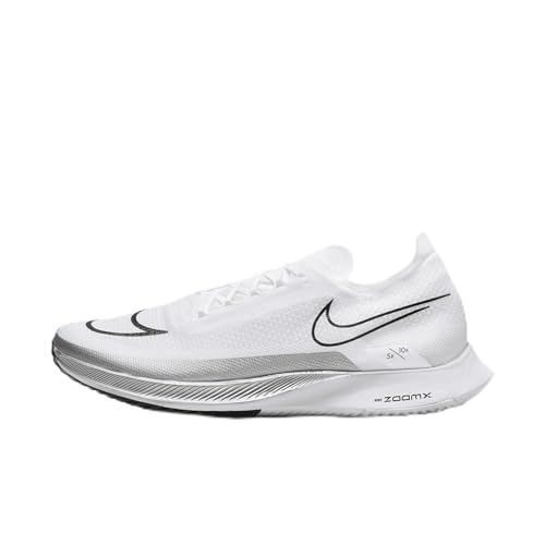 Nike Zoomx Streakfly PRM - Scarpe da ginnastica da uomo, Bianco/Argento metallizzato/Nero, 36 EU