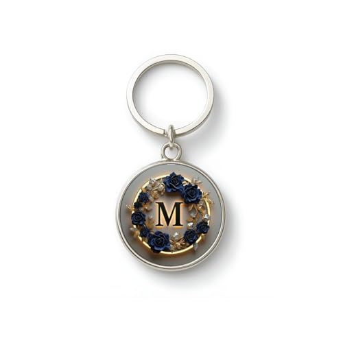 Image of magical gifts MG | Premium Alphabet & Initial Metal Keychain for Bags & Keys | Double-Sided | Personalized Initial Charm Keyring | Heavy-Duty Metal | Perfect for Gifting & Daily Use