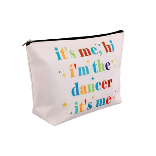 I'm The Dancer It's Me, Zippered Canvas Cosmetic Bag for Dancers Ballet Dancing Gift Dancer Gifts Makeup Cosmetic Bag for Women Girls Graduation Birthday Appreciation