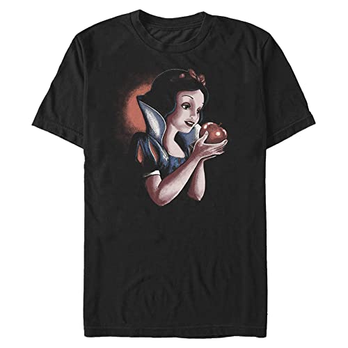 T-shirt Disney Princesses imprimé graphique contrasté sur fond noir t-shirt homme 4XL