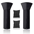 RVGIVE Patio Heater Cover with Zipper and Storage Bag, Waterproof, Snow, Dust and UV Resistant, 89''Height x 33''Top Diameter x 19''Bottom Diameter?1 PCS?…