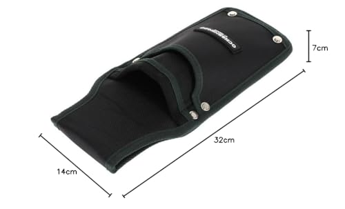 Foto von OCHSENKOPF Keiltasche, Für Alu- und Kunststoffkeile, 2 Fächer, Robustes Polyester, 32.0 x 14.0 x 7.0 cm, Schwarz