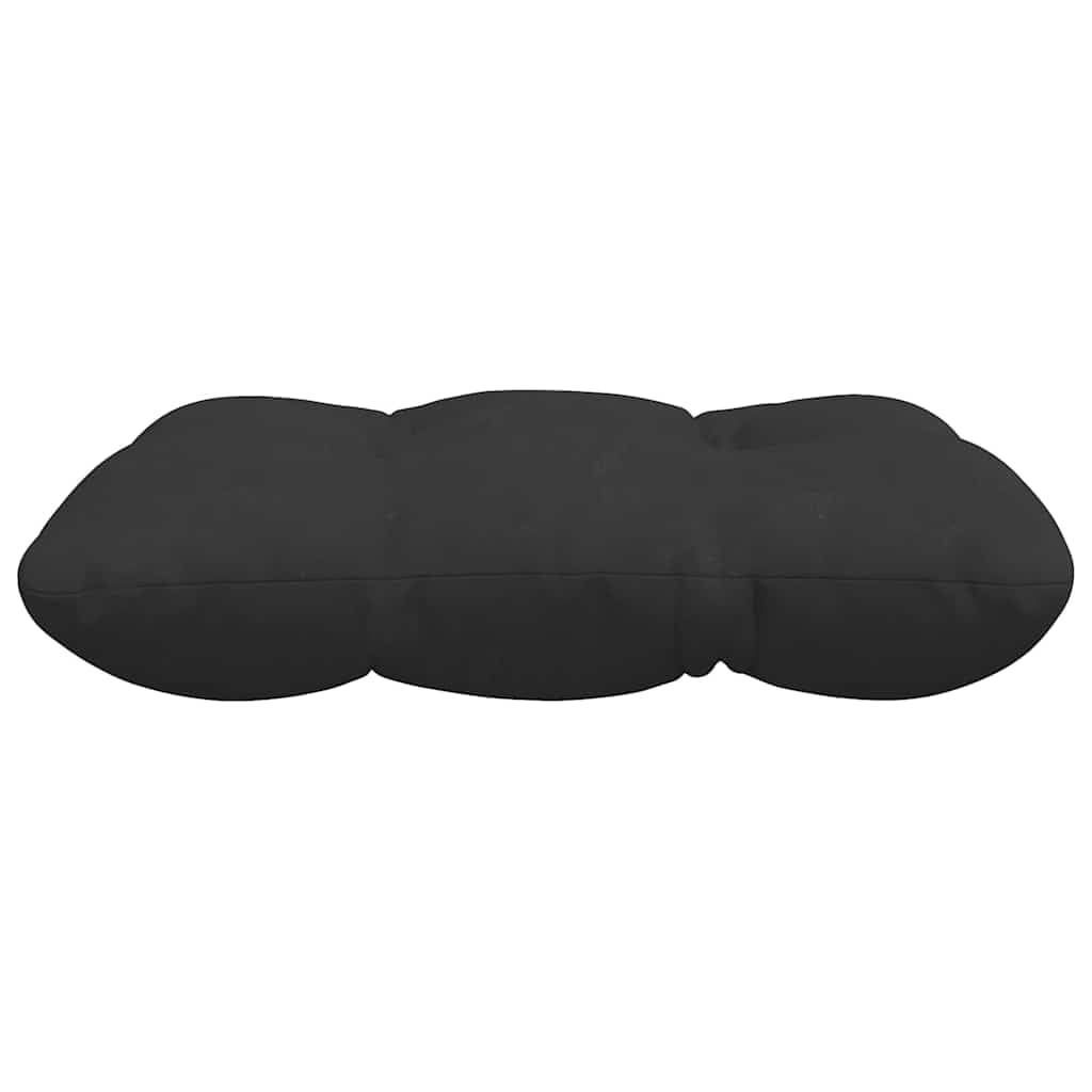 Sitzkissen 4er Set Schwarz 45 x 45 cm, Bequeme Stuhlkissen aus Mikrofaser für Esszimmer und Wohnzimmer, formstabile Dekokissen mit abnehmbarem Bezug und weicher Füllung