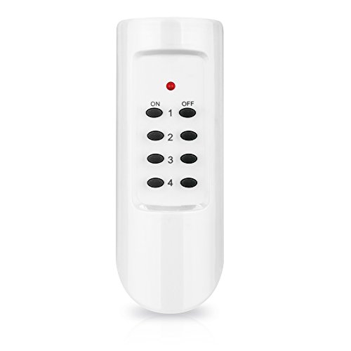 Preisvergleich Produktbild conecto Funkfernbedienung für Funksteckdosen, 4-Kanal, weiß