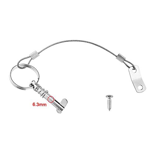 Ostare Boat Bimini Pins Quick Release Stainless With Lanyard Bimini Top Boat Canopy Pins 4Pcs W/Screws #TOP2