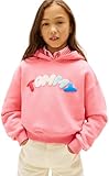 Tommy Hilfiger Tommy Puff Print Hoodie Kg0kg09241 Sudaderas, Pink (Tropical Blush), 14 años para Niñas