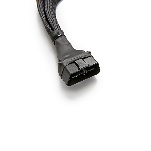 bbfly bbfly-B6 OBD II OBD2 16 Pin Splitter Extension 1x Male and 2X Female Extension Cable Adapter 1FT/30CM