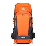 Photo Gallery qualoramall zaino da trekking in nylon da 65 l, grande, versatile, per sport all aria aperta, viaggi, leggero, impermeabile, con cinghie regolabili, retro in rete traspirante (arancione) Photo Gallery qualoramall zaino da trekking in nylon da 65 l, grande, versatile, per sport all aria aperta, viaggi, leggero, impermeabile, con cinghie regolabili, retro in rete traspirante (arancione)