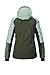killtec Damen Skijacke/Funktionsjacke mit abzippbarer Kapuze und Schneefang KSW 34 WMN SKI JCKT, hell stahlmint, 46, 41967-000