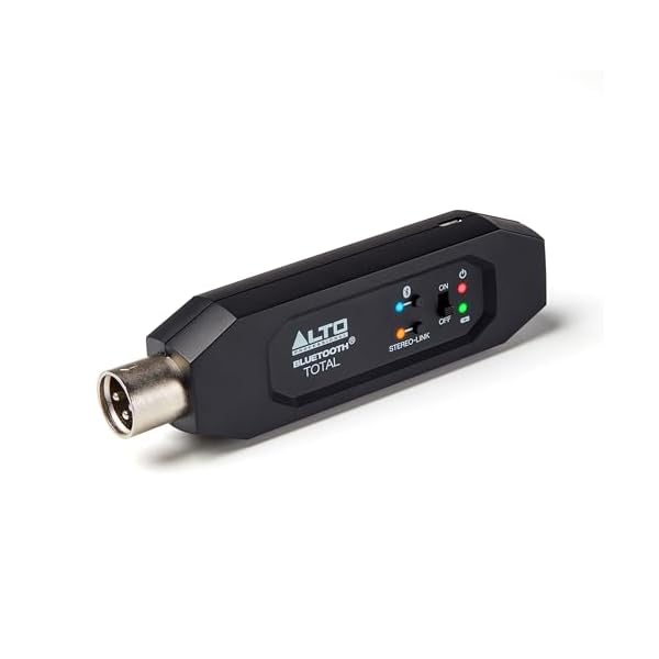 Alto Professional Bluetooth Total 2 - XLR Equipped Rechargeable Bluetooth Receiver For Mixing Desk / Audio Mixer Setups and Active PA systems