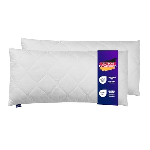 MACK - Basic Kissen Set mit Federfüllung | Federkissen für einen erholsamen Schlaf | 40x40 cm - 4er Set 8 Traumnacht 3-Star Kopfkissen, 2er Set, Mikrofaser 50x70, entwickelt in Deutschland
