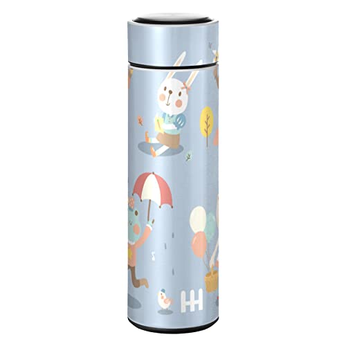 KAAVIYO Animale Carino Baby Blue Acqua Bottiglia d'Acqua Boccetta di Vuoto Isolata in Acciaio Inossidabile Matraccio Sottovuoto