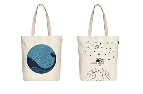 Ecoright Canvas Tote Bags for Women with Zip, College Bag for Girls, 100% Organic Cotton Tote Bag for Shopping, Travel & beach bags for women(Pack of 2) (B0C23R13K5) Amazon Price History, Amazon Price Tracker