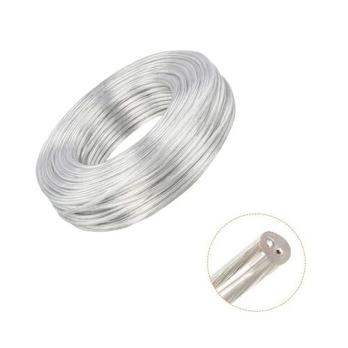 parallelower 10 metros Cable Eléctrico 2 Hilos Cable PVC Flexible Transparente Diámetro 3,6 mm para Instalar Electrodomésticos de Baja Potencia