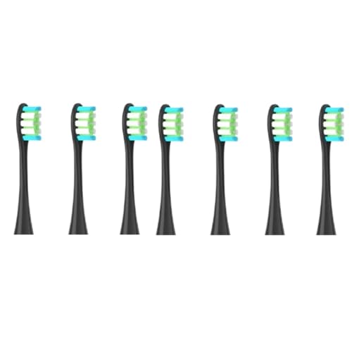 �\�j�b�N�d�����u���V�^��ь݊� Oclean Flow/X/X PRO/Z1/F1/One/Air 2/SE �����w�b�h�u���V�w�b�h(7pcs black)