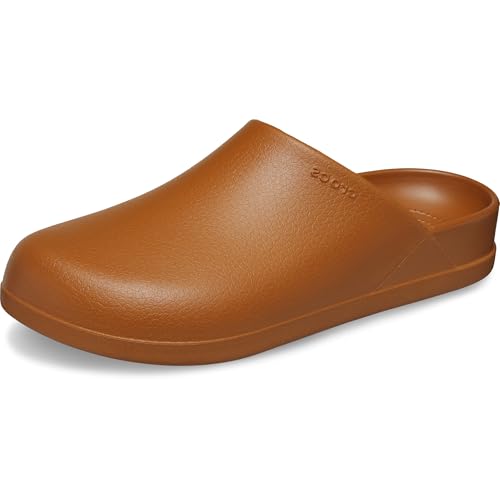 Crocs Unisex-Adult Dylan Mules Clogs-Shoes Cognac 6 Men/8 Women