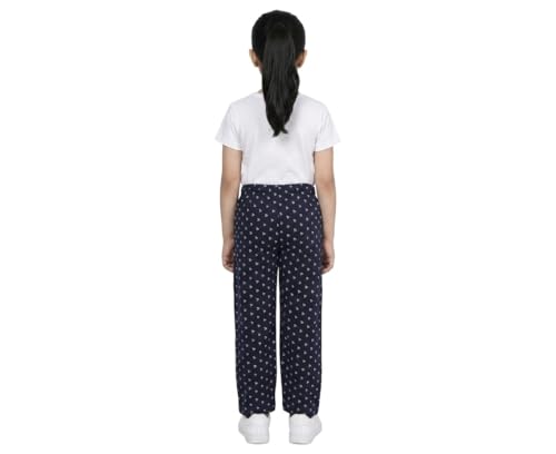 Image of IndiWeaves Regular Fit Pure Cotton Pajama Pants with All Over Print for Girls (Multicolor Designs)(Pack of 4)